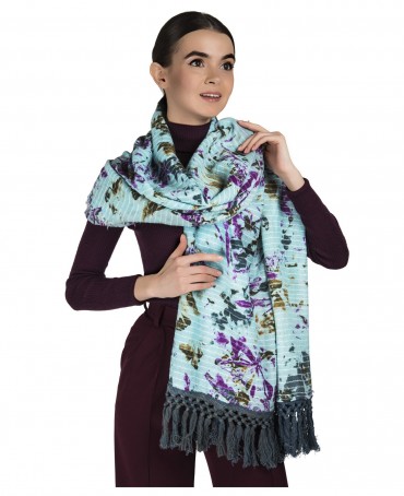 Палантин Унисекс W.FR240-PRINTEMPS/LILAS